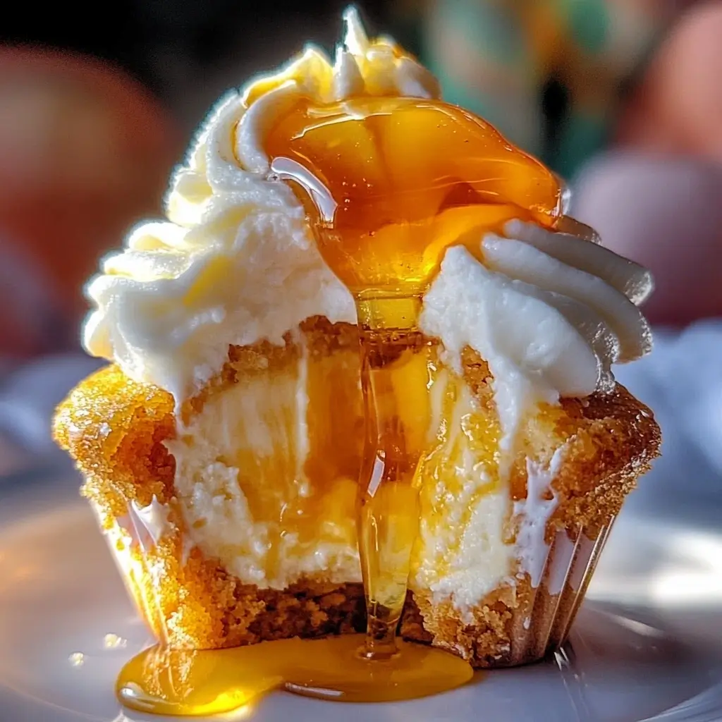 Honey Cheesecake Cupcakes