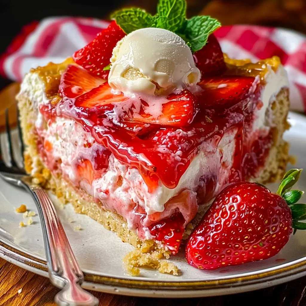 Strawberry Cheesecake Dump Cake