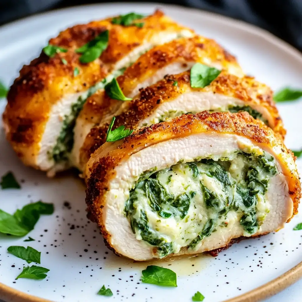 Spinach Stuffed Chicken Breasts