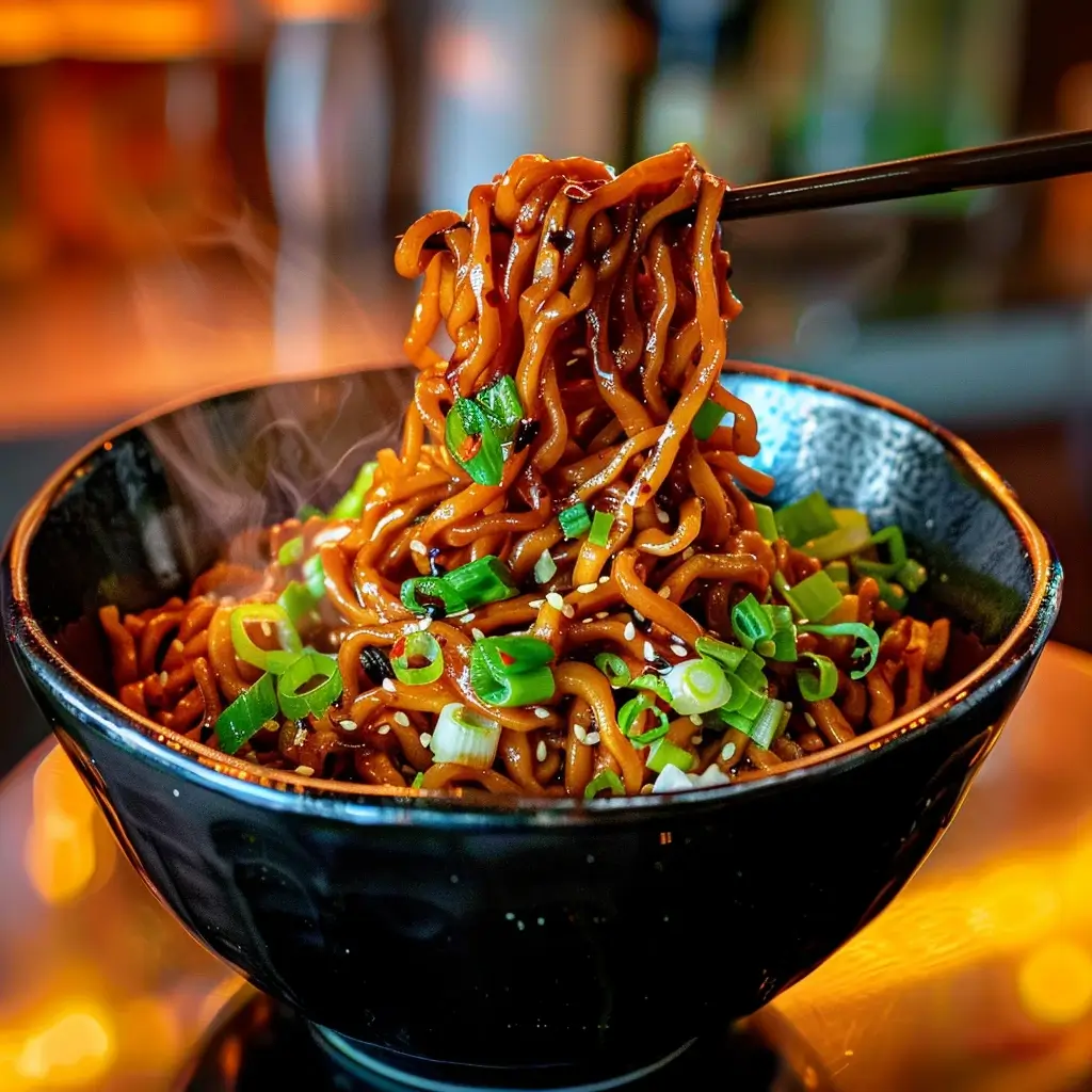 Easy Saucy Ramen Noodles