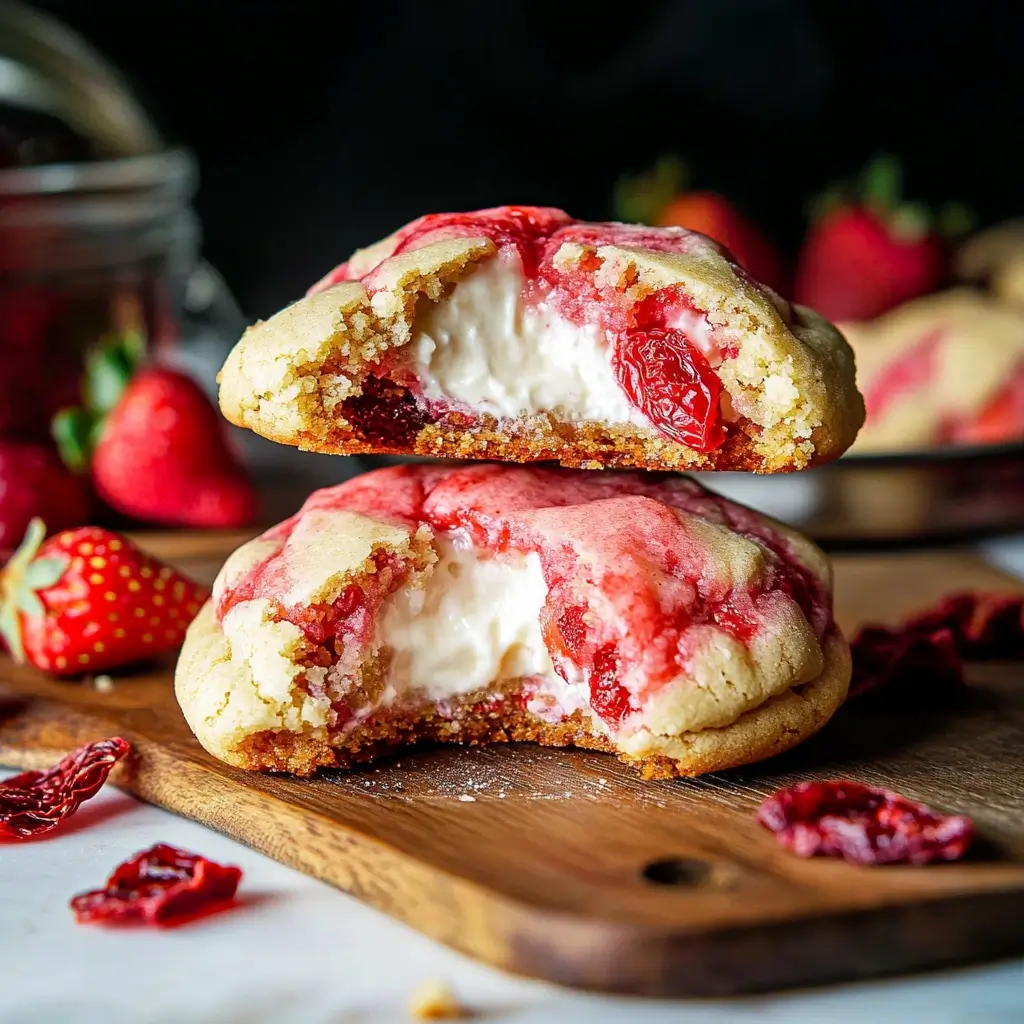 Strawberry Cheesecake Cookies