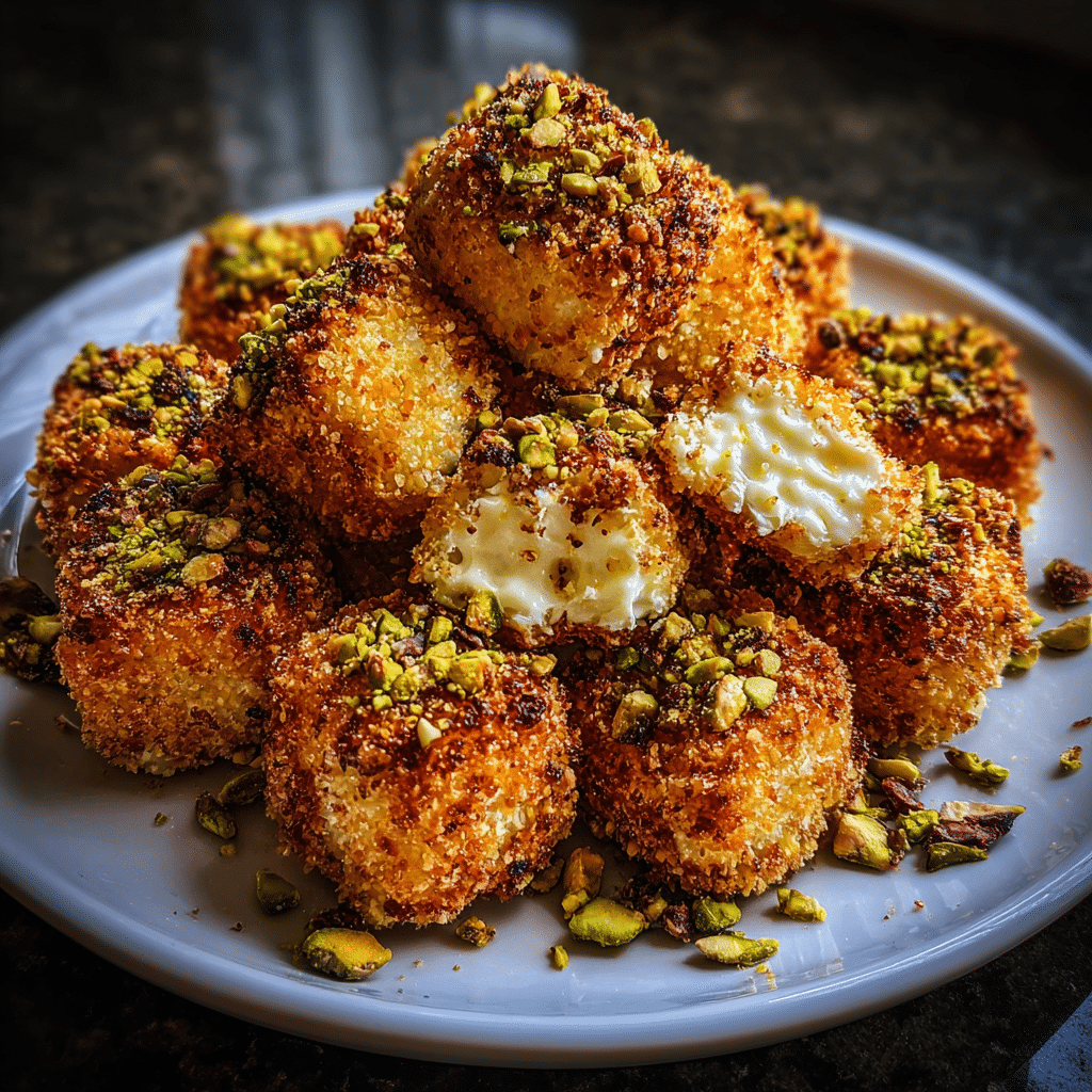 Ricotta Pistachio Honey Bites