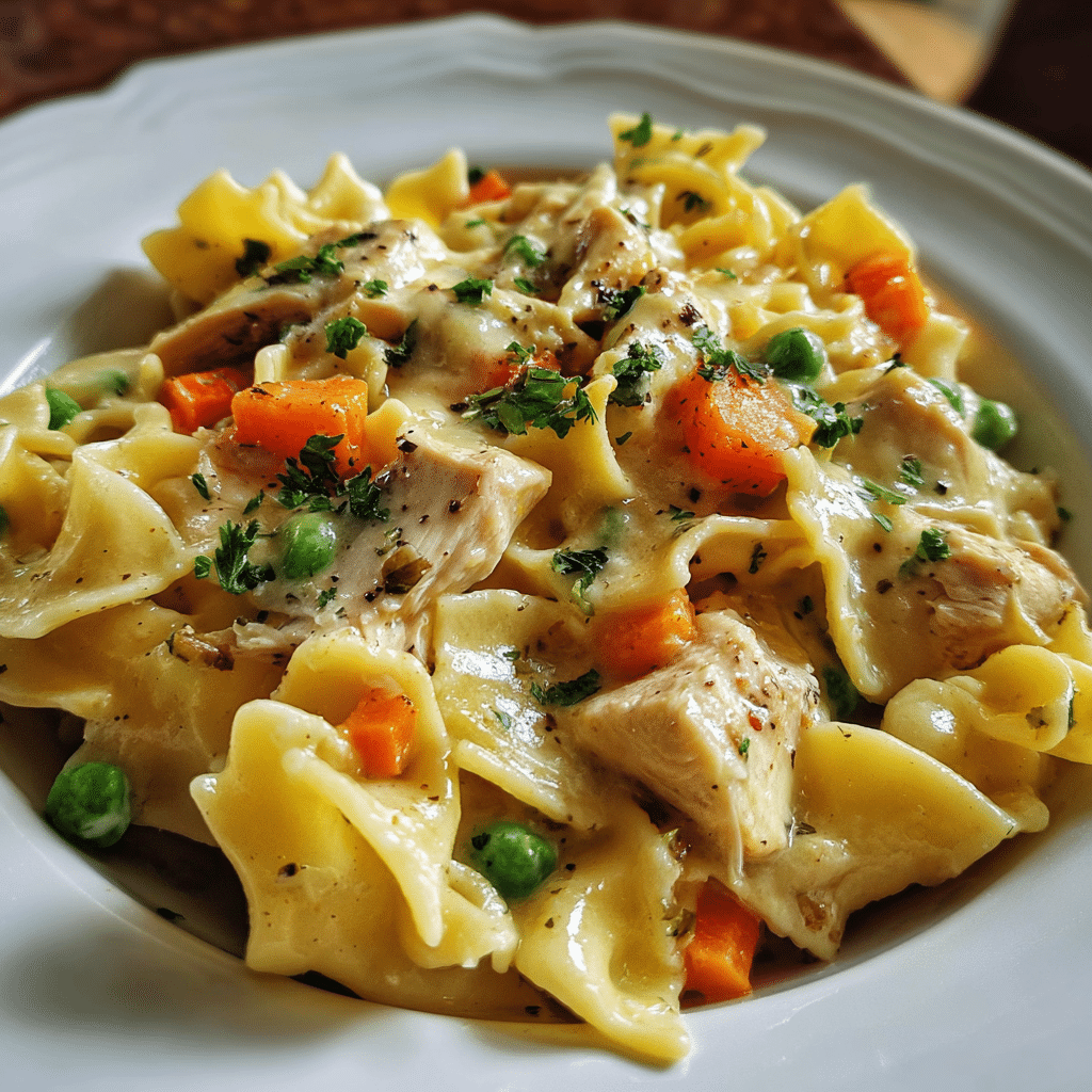 Chicken Pot Pie Pasta