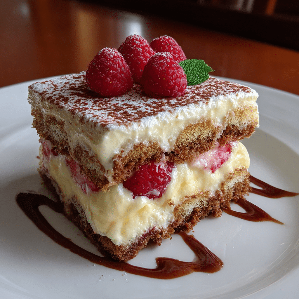 White Chocolate Strawberry Raspberry Tiramisu