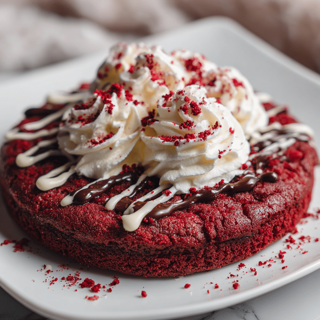 Easy Red Velvet Cookie Cake