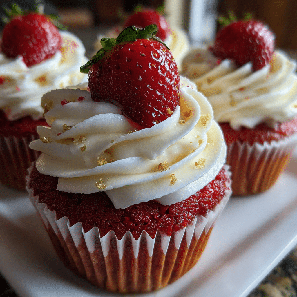 Vegan Strawberry Cupcakes