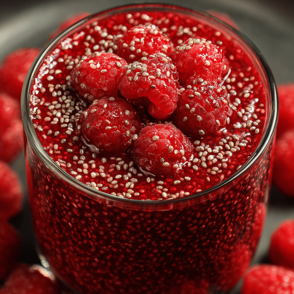Vegan Raspberry Chia Pudding