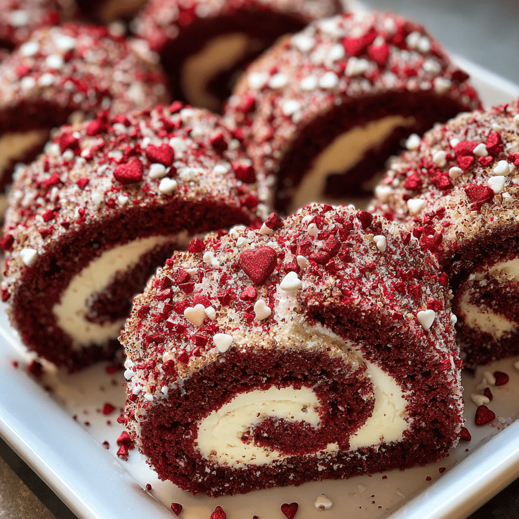 Red Velvet Valentines Cinnamon Rools