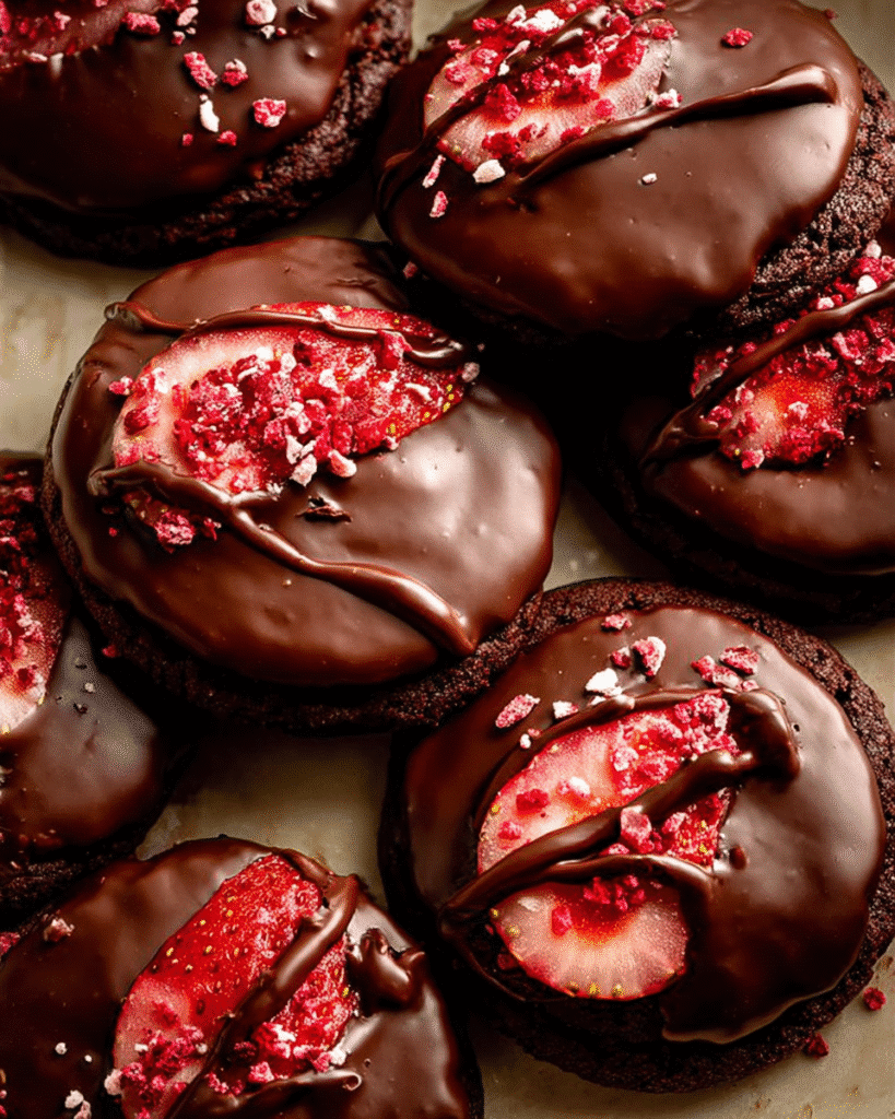 Chocolate Covered Strawberry Cookies