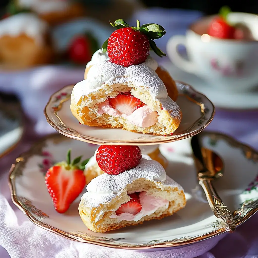 Strawberry Cream Puffs