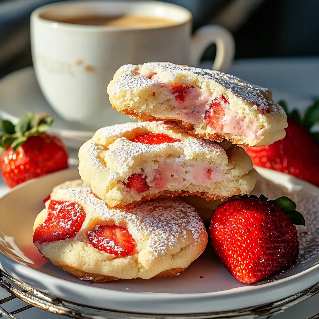Strawberry Cheesecake Cookies
