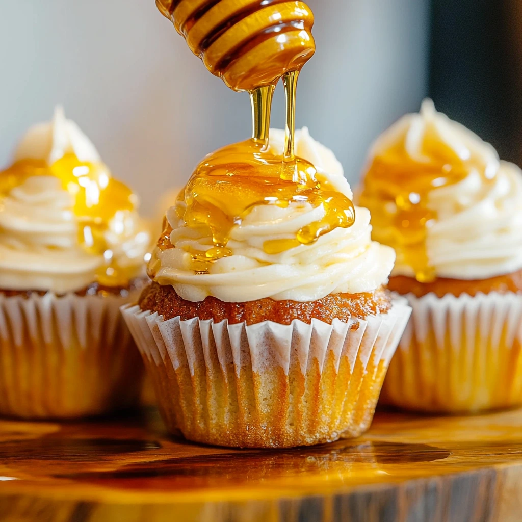 Honey Cheesecake Cupcakes