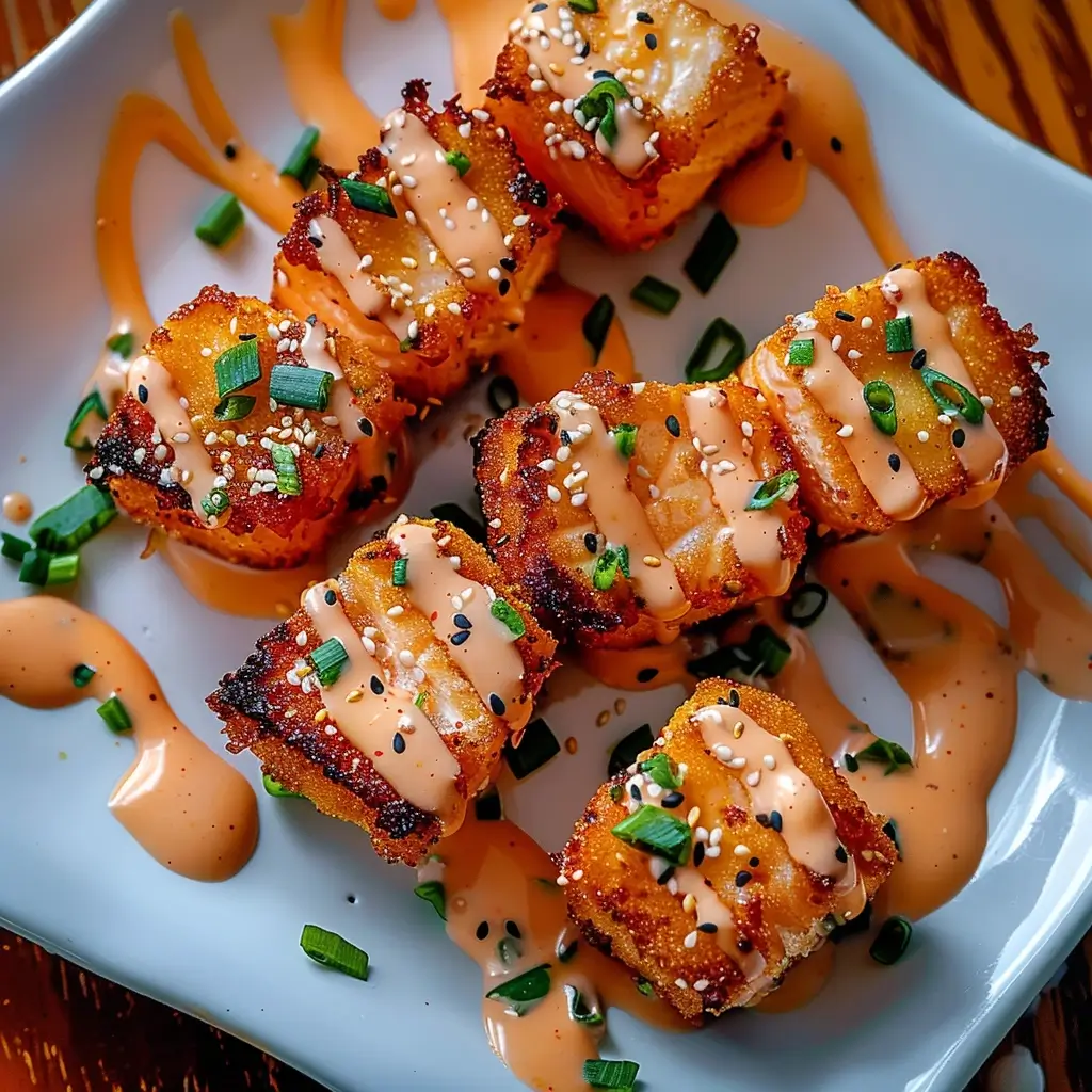Crispy Bang Bang Salmon Bites