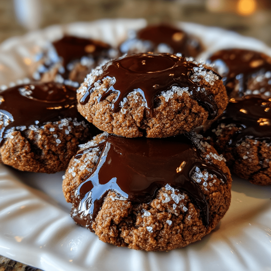 Chocolate Thumbprint Cookies