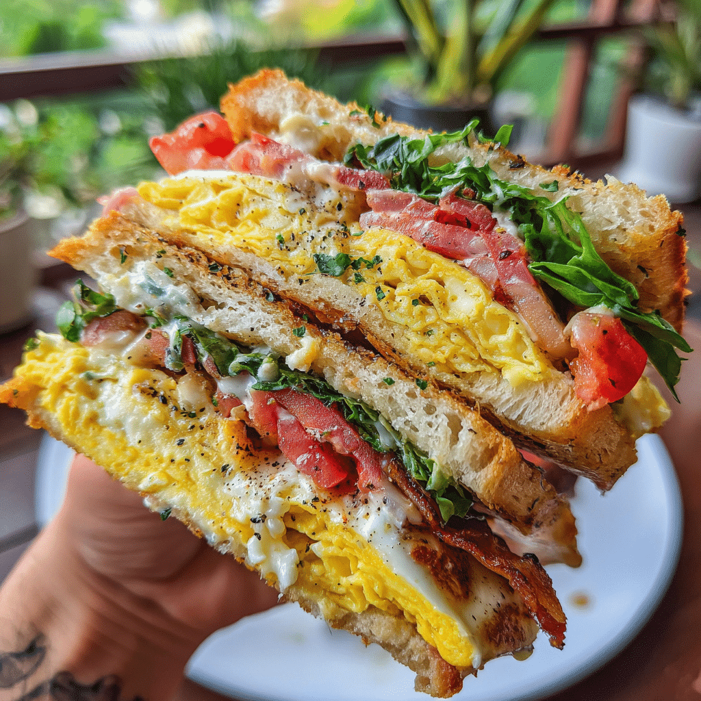 Mediterranean Breakfast Sandwich