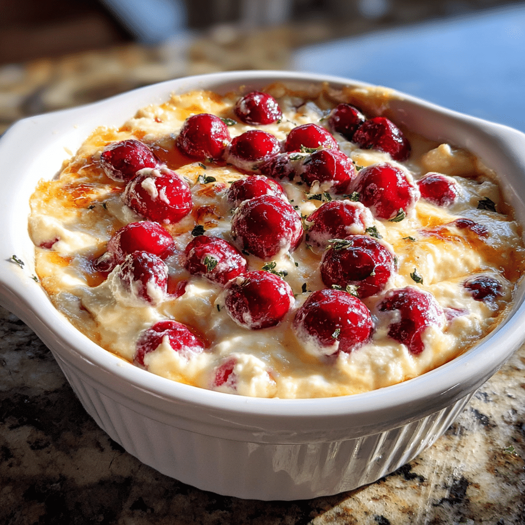 Baked Cranberry Cream Cheese Dip: Best Holiday Party Recipe