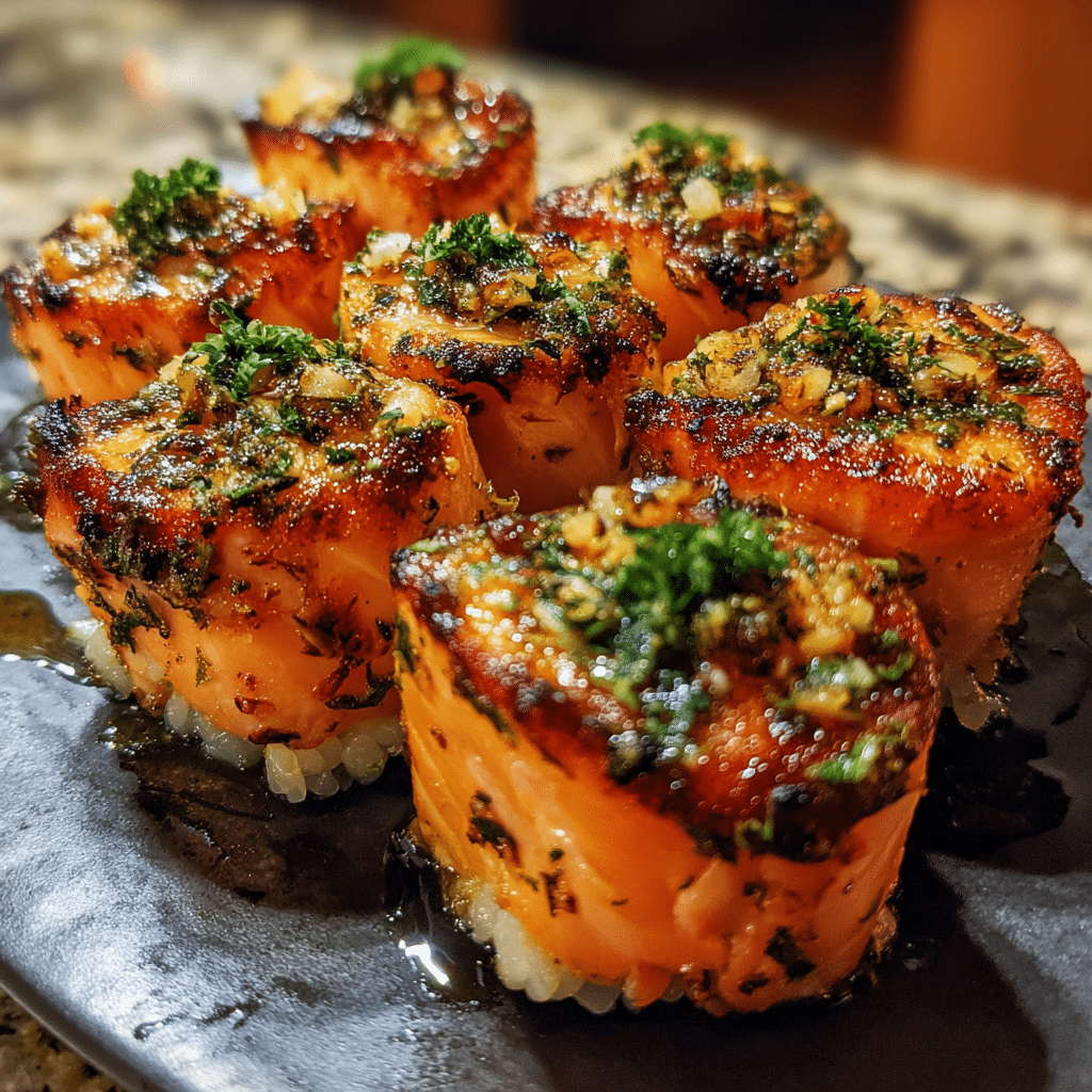 Oven-Baked Salmon Sushi Bites