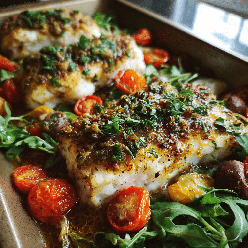 Mediterranean Baked Fish