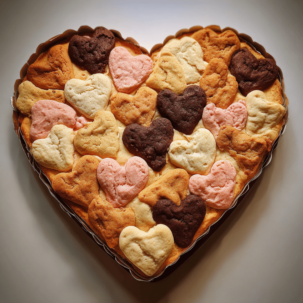 Heart Shaped Cookie Cake