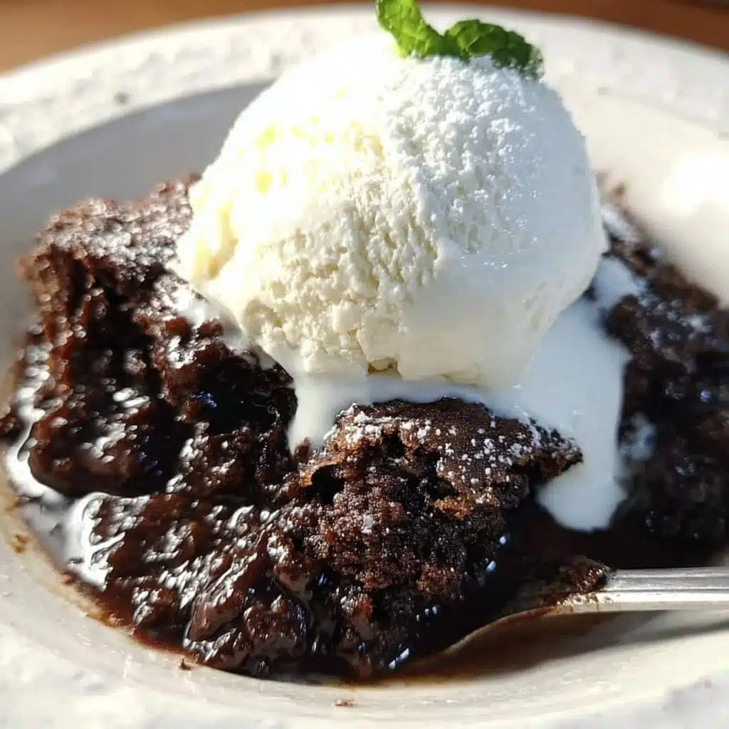 Delicious homemade Chocolate Lava Cake with molten chocolate center