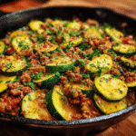 Ground Turkey and Zucchini Skillet