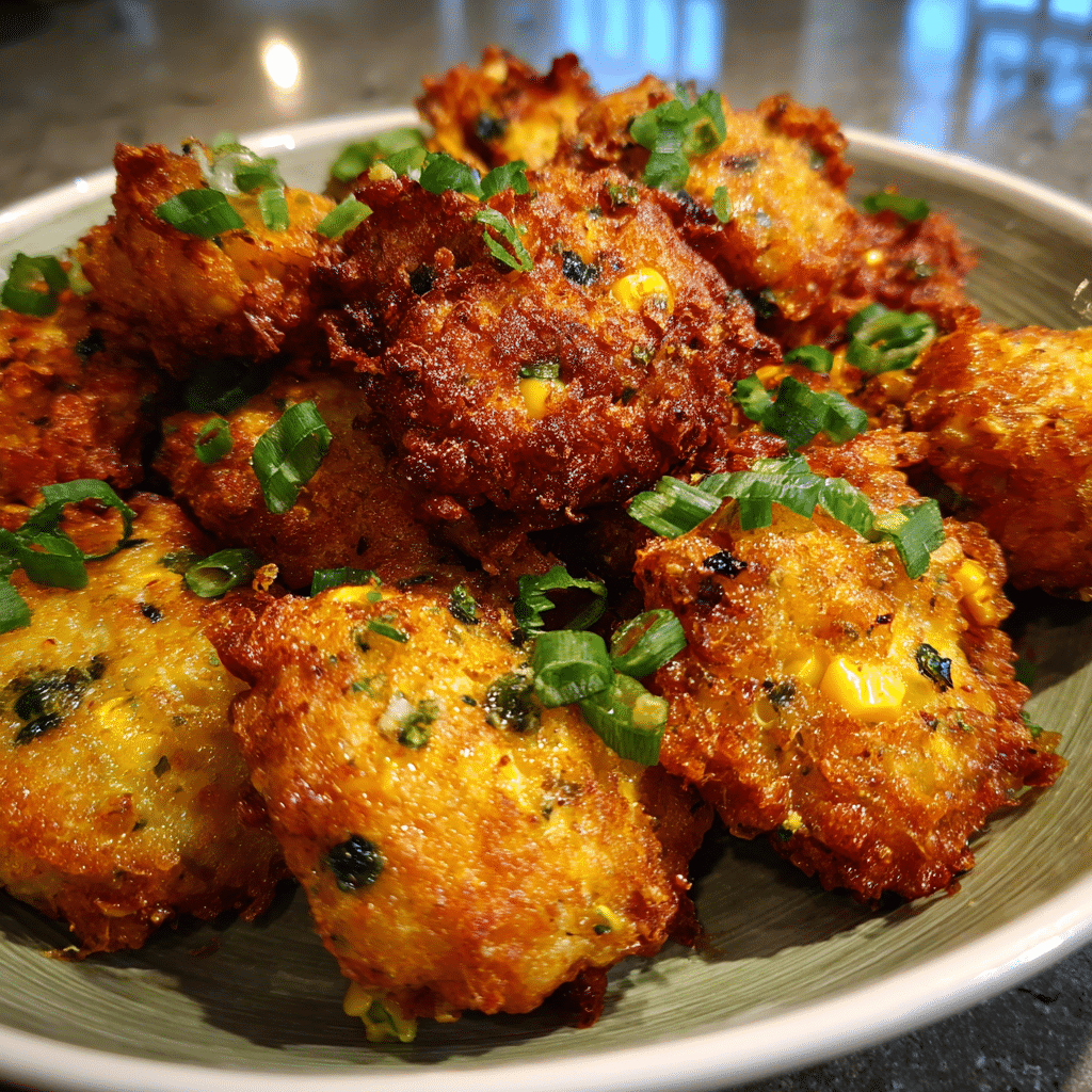 Crispy Cheesy Corn Fritters with Golden Crunch: Best Recipe Ever