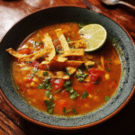 Vegan Lentil Tortilla Soup