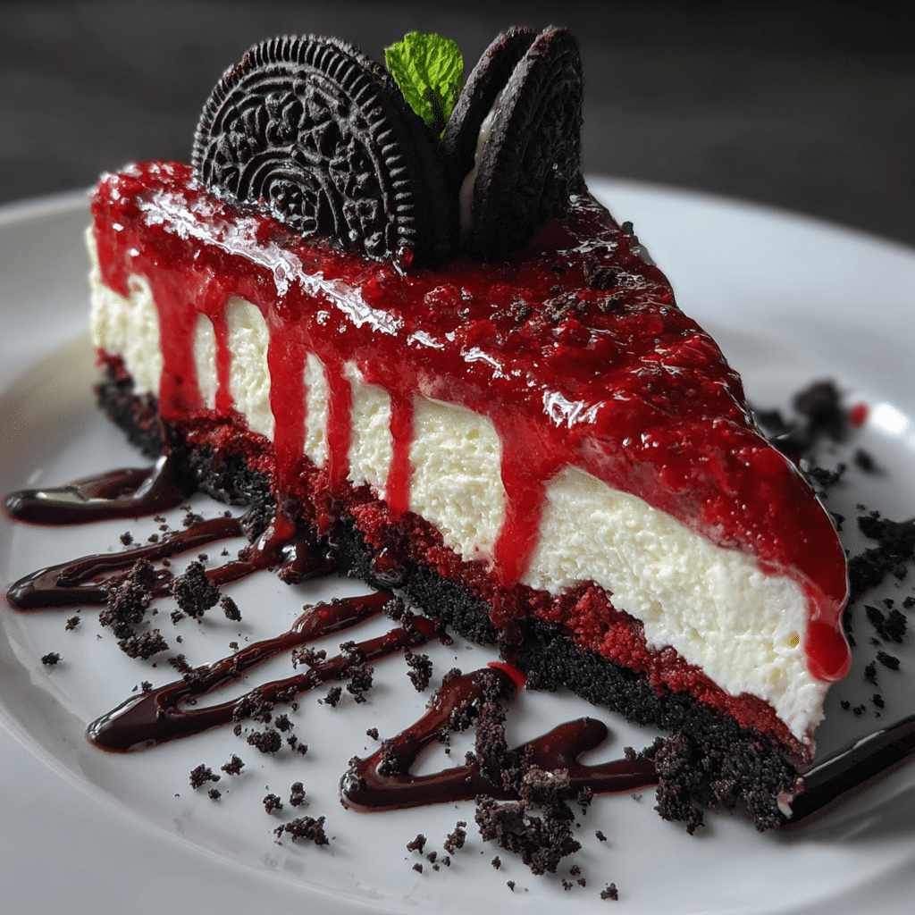 Red Velvet Oreo Cheesecake Recipe