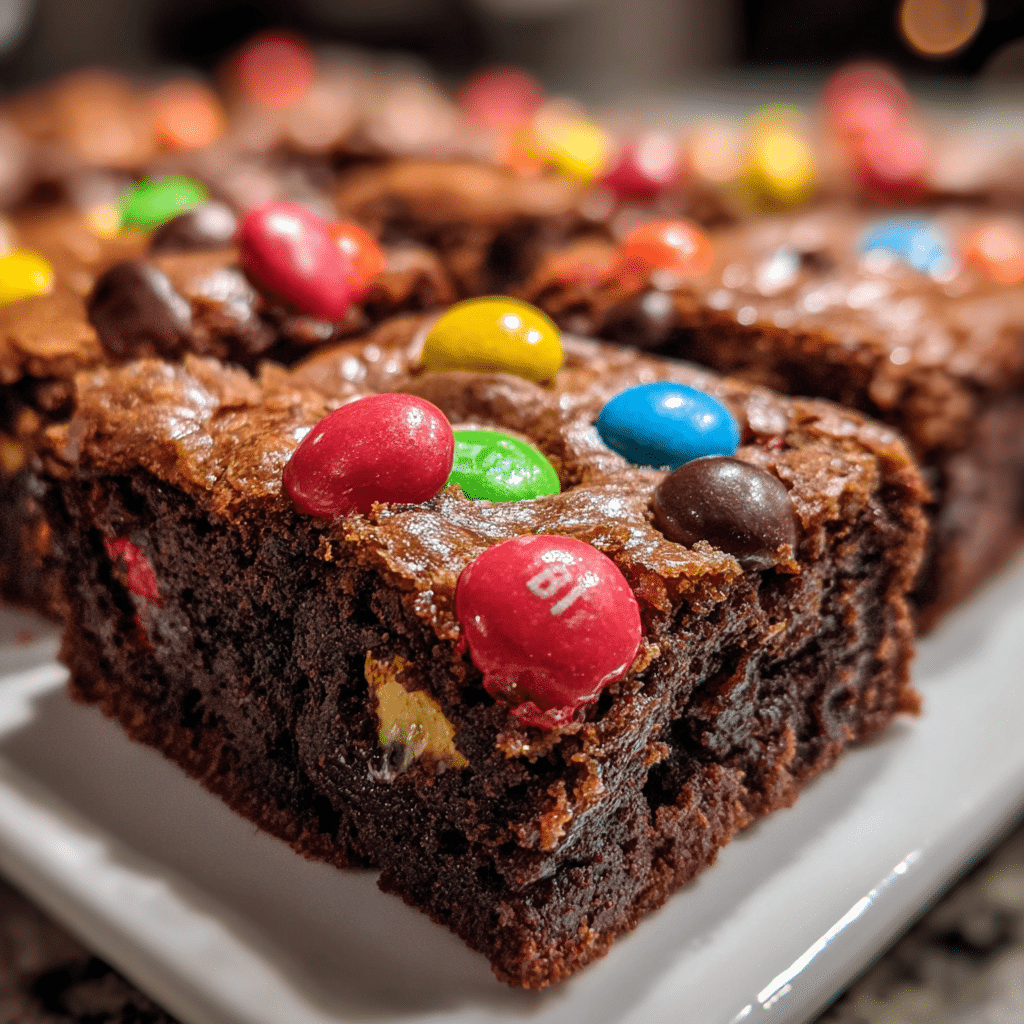 EASY Valentine's M&M's Brownies