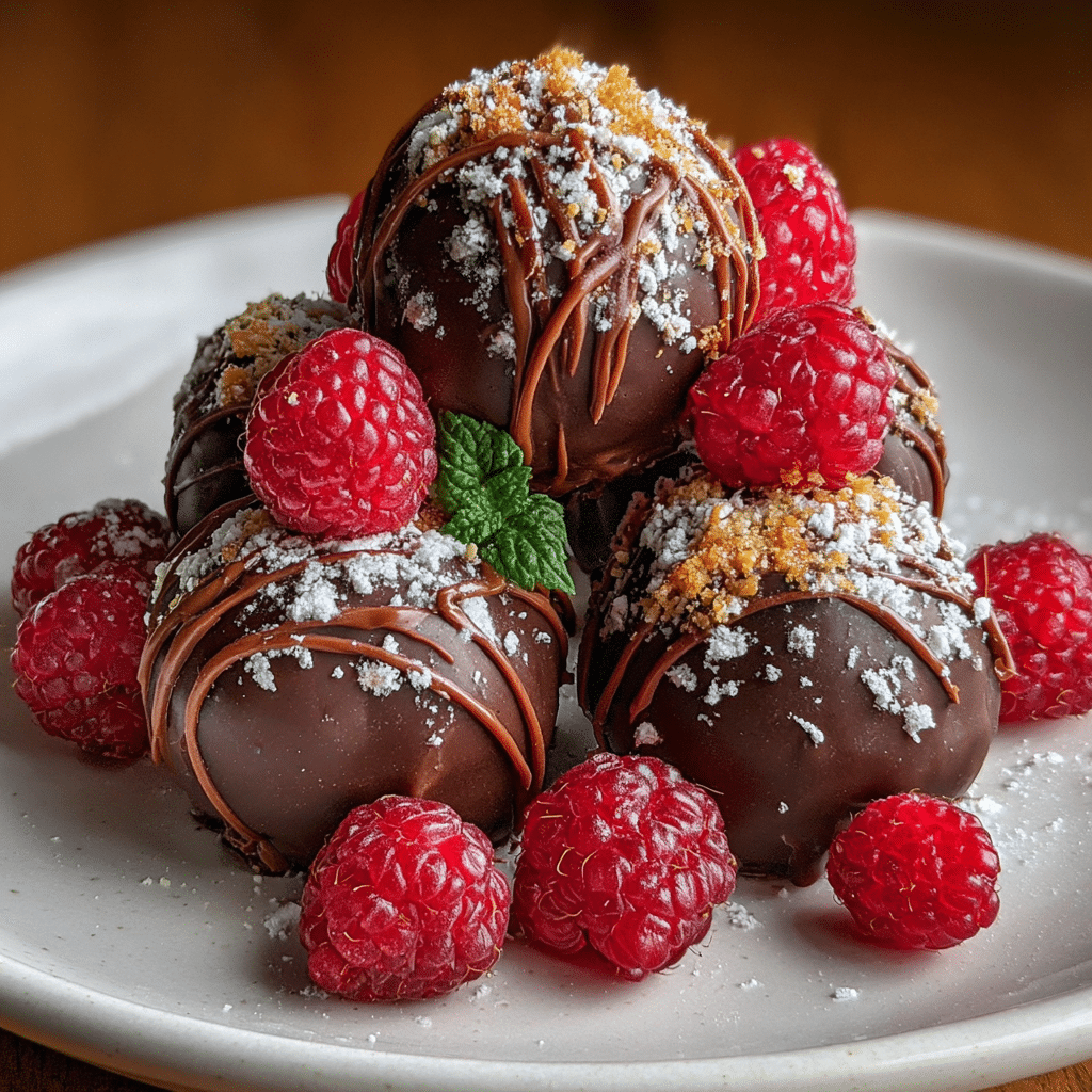Chocolate Raspberry Truffles
