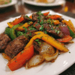 Pepper Steak with Bell Peppers and Onion