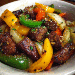 Pepper Steak with Bell Peppers and Onion: Best 20 Minute Recipe