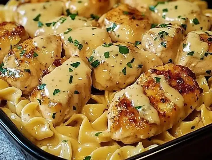 One-Pan Chicken with Buttered Noodles
