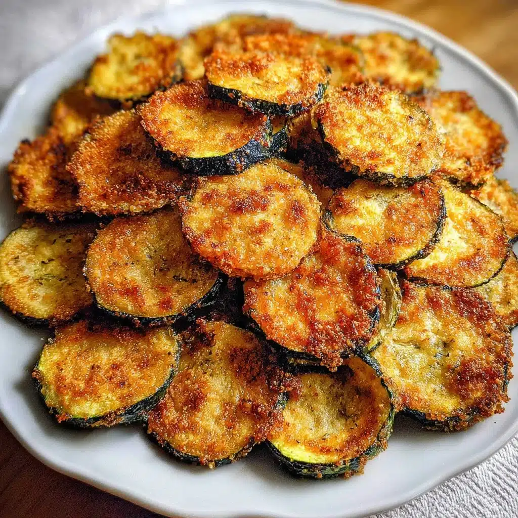 Oven-baked zucchini chips in a bowl, healthy and crunchy snack