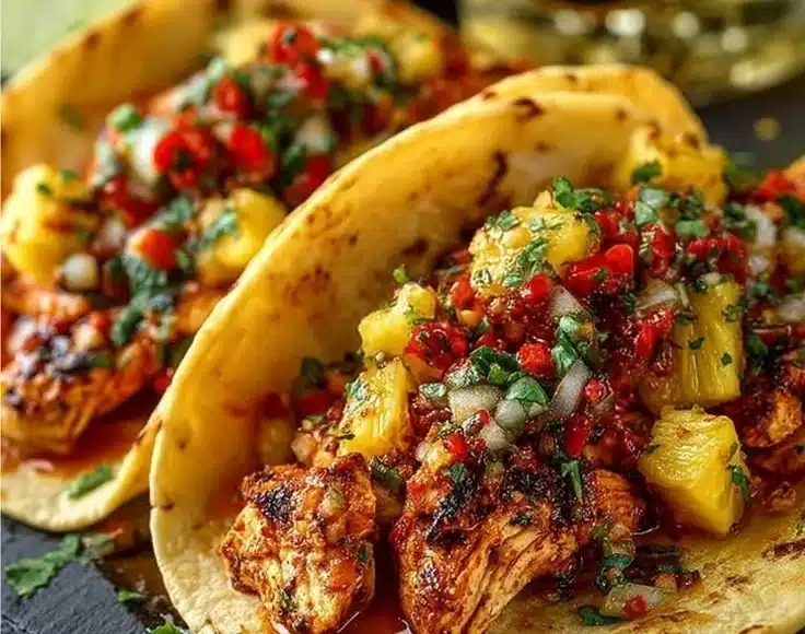 Pineapple Chicken Tacos