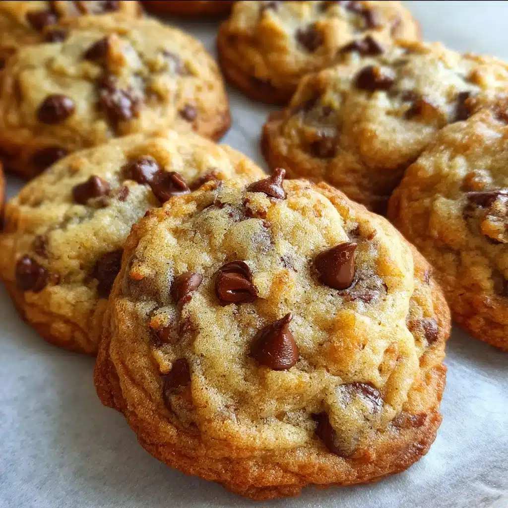 Soft and chewy banana chocolate chip cookies fresh from the oven