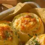 Buttery cheese garlic rolls fresh out of the oven, golden and cheesy.