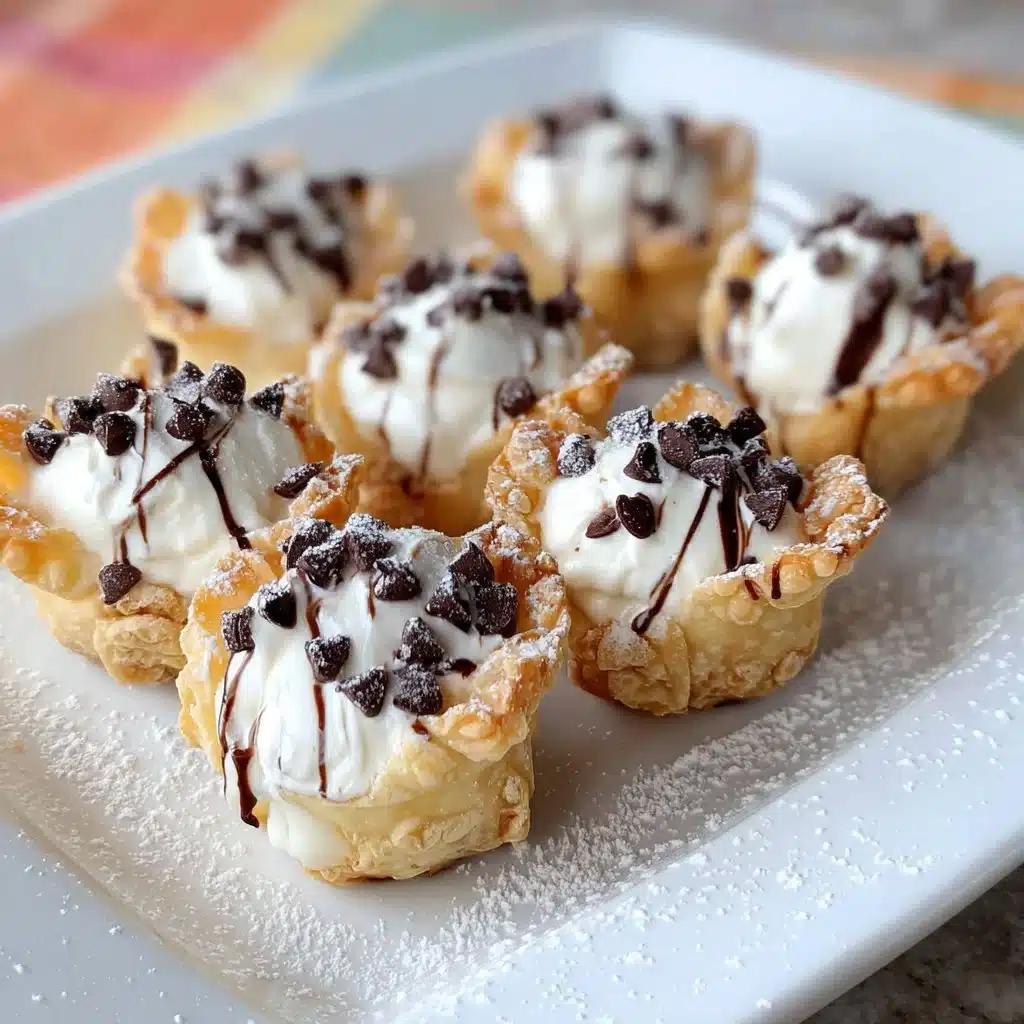 Deliciously crafted cannoli bites - mini dessert treats bursting with flavor.