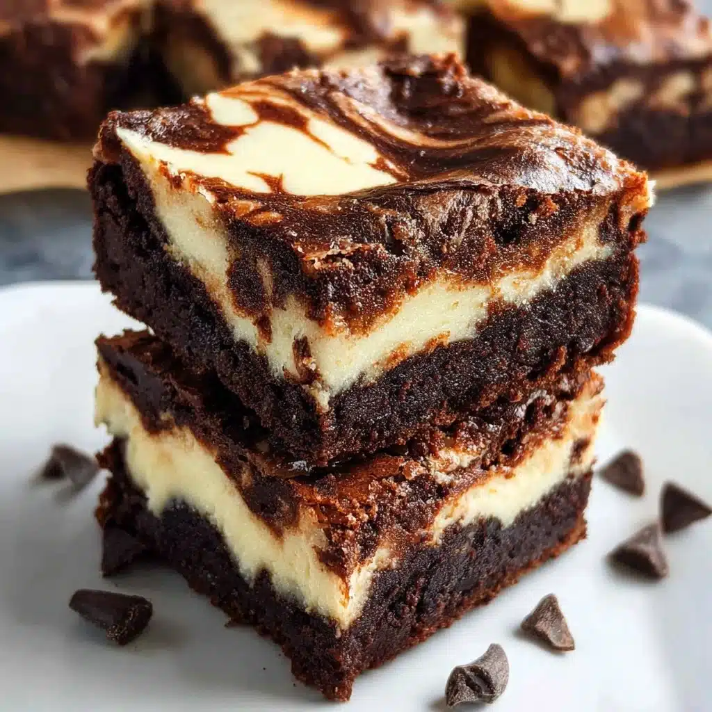 Decadent cheesecake brownies topped with creamy cheesecake layer