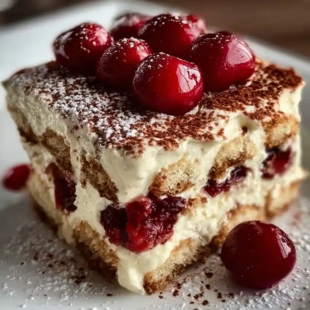 Cherry Amaretto Tiramisu
