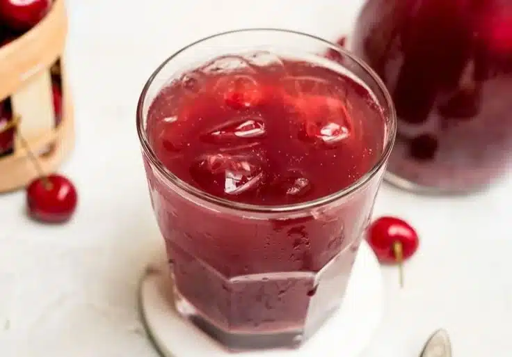 Cherry Pie Inspired Iced Tea