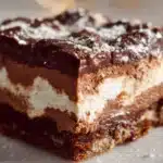 Delicious Chocolate Delight dessert with rich chocolate layers and toppings