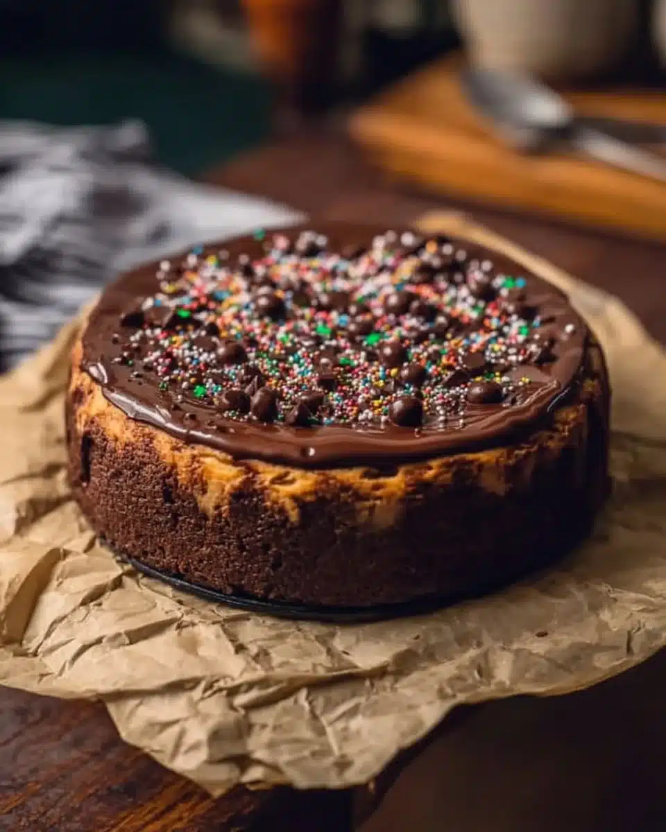 Cosmic Brownie Cheesecake