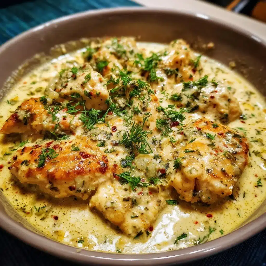 Creamy coconut milk chicken served with vegetables and rice