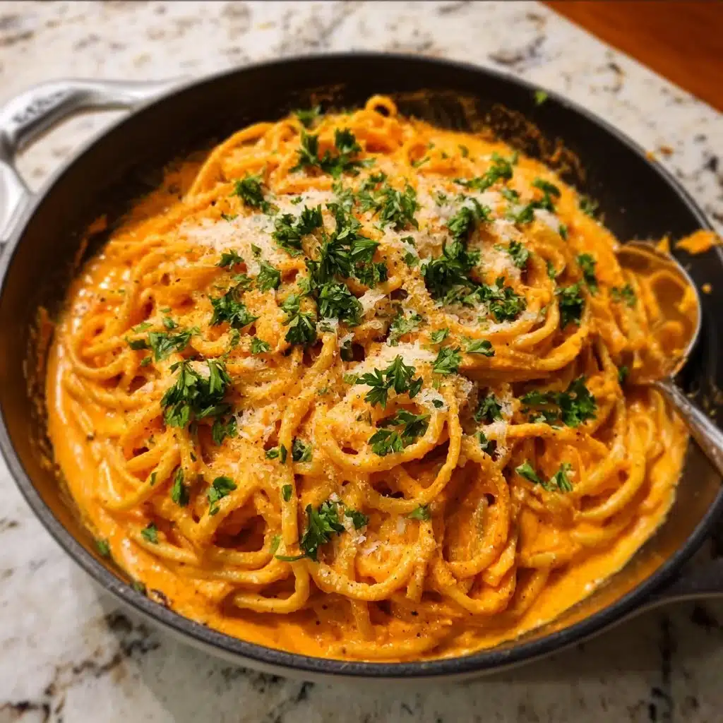 Creamy Roasted Red Pepper Alfredo Sauce