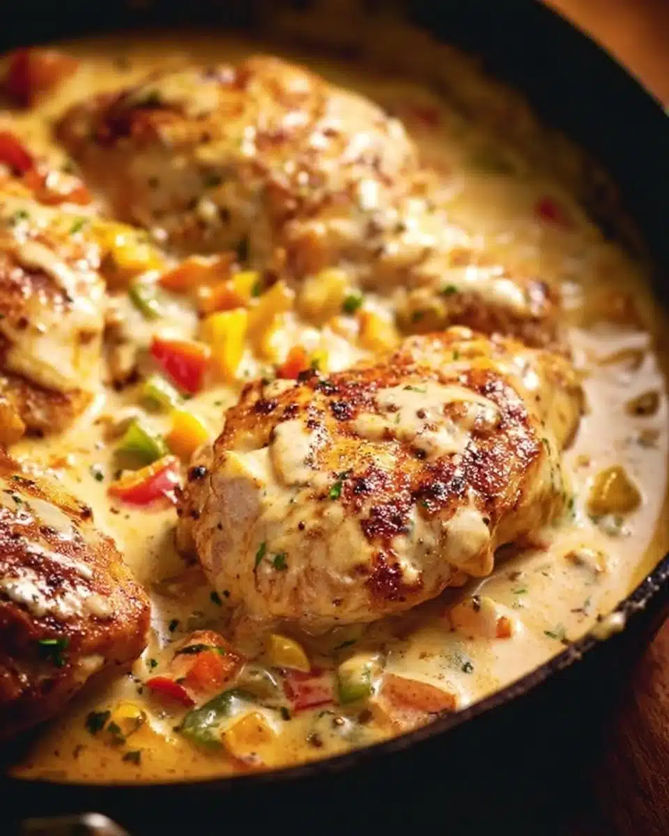 Baked Queso Chicken