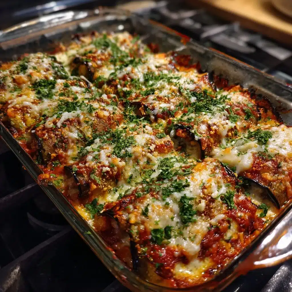Fluffy Eggplant Rollatini Bake