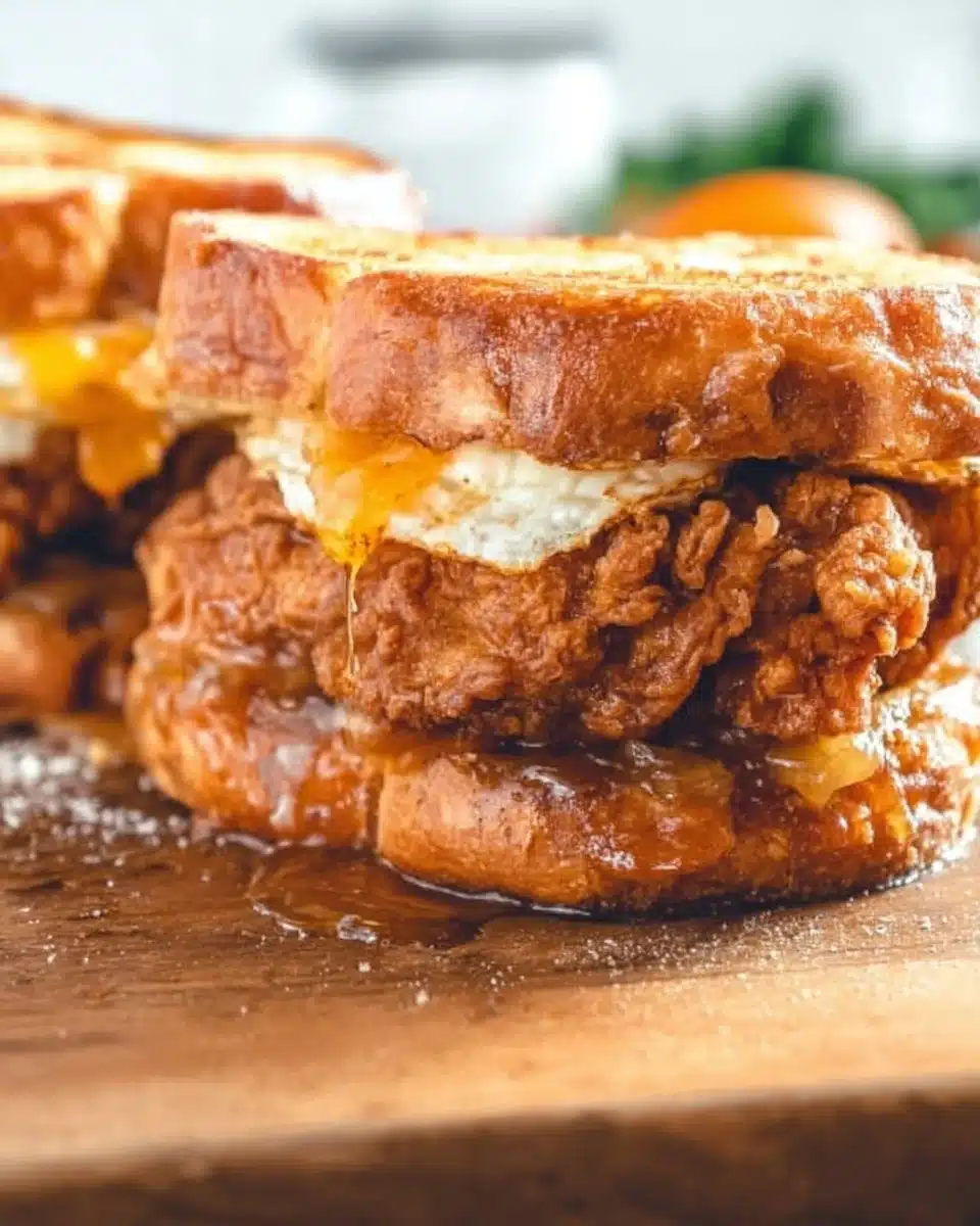 French Toast Fried Chicken Sandwich