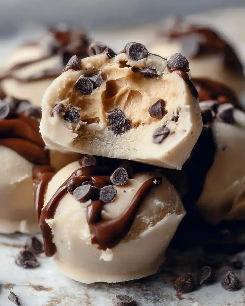 Frozen Greek Yogurt Peanut Butter Bites in a bowl