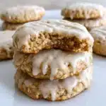Delicious iced oatmeal cookies inspired by Crumbl's recipe